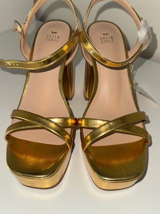 Sandalias de fiesta Green Coast Talla 38 Doradas