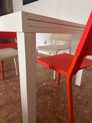 Mesa Comedor Madera Maciza y Cristal