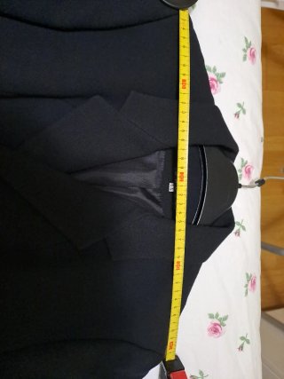 Americana larga Dados negra