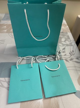 Bolsas de Papel Tiffany & Co. (Azul)