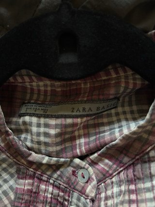 Camisa Zara cuadros S/36/8