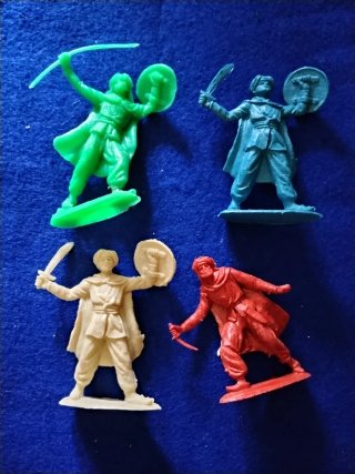 Lote 4 Figuras PVC Moros Guerreros