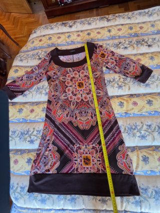 Vestido Antea con estampado marron  talla 40