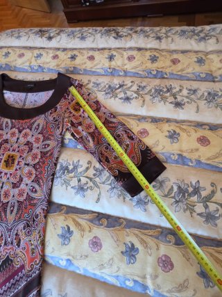 Vestido Antea con estampado marron  talla 40