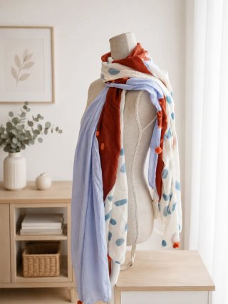 PASHMINA MULTICOLOR TONOS PASTEL + REGALO