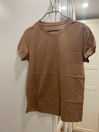 Camiseta SHEIN M Manga Corta Marrón