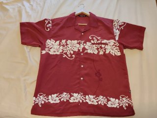 Camisa Quiksilver Roja Estampada Flores