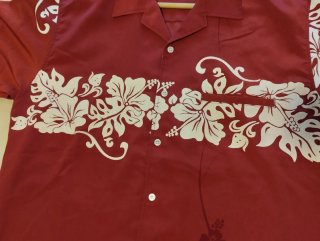 Camisa Quiksilver Roja Estampada Flores