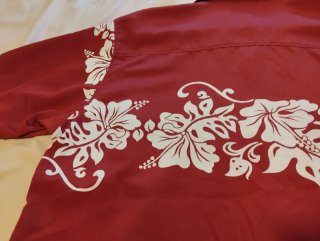 Camisa Quiksilver Roja Estampada Flores