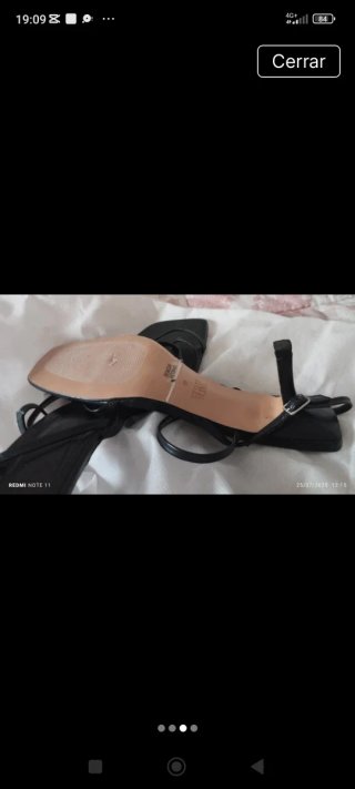 Sandalias tacón Zara negras