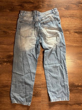 Pantalones Baggy Azul Bershka
