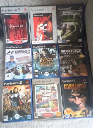 Lote 7 Videojuegos PS2: Resident Evil 4, Gran Turi