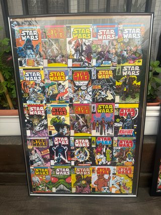 Láminas Star Wars Marvel Enmarcadas