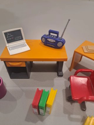 Muebles miniatura para casa de muñecas,oficina