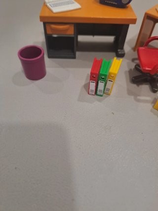 Muebles miniatura para casa de muñecas,oficina