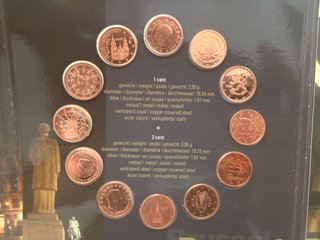 24 monedas 2002 1 y 2 céntimos € 12 países de Euro