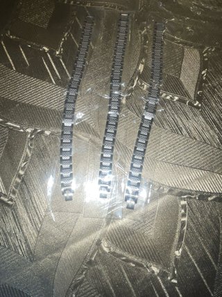 Pulsera plateada eslabones
