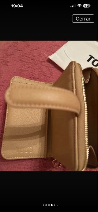 Cartera Tous mediana osos beige