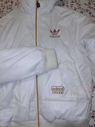 Chaqueta Adidas Blanca con Capucha