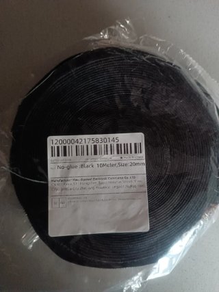 Velcro 10m Suave y 10m Duro Negro