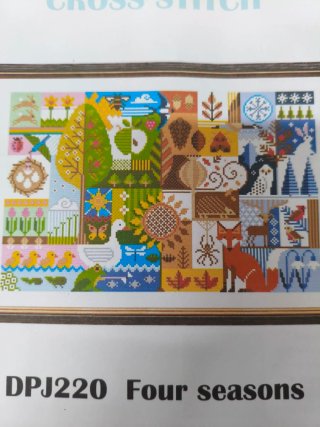 Kit Punto de Cruz :"Four Seasons"