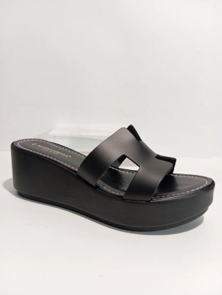 Sandali zeppa nuovi donna vera pelle n.40
