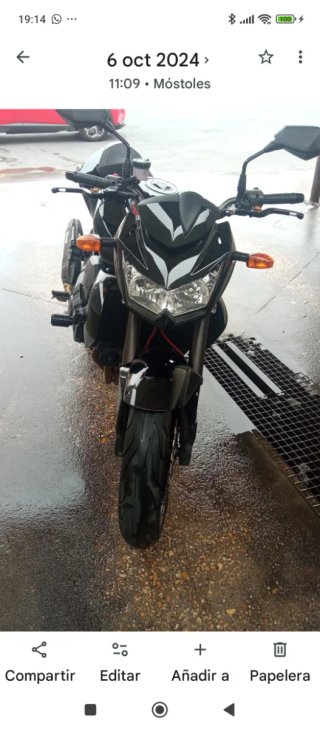 Kawasaki Z750 Negra