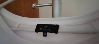Camiseta "vestir" marca Monari blanca Talla S-M,
