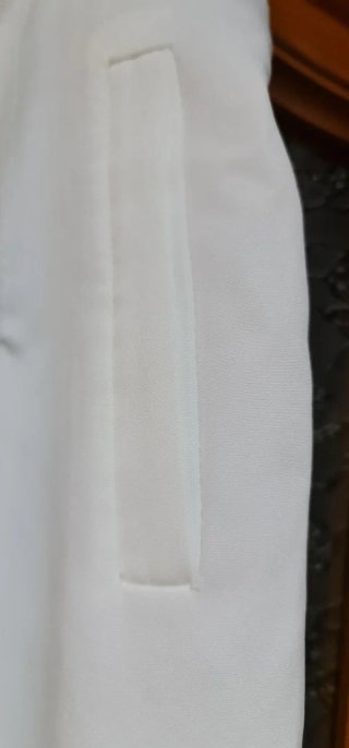 Pantalón Valentina Talla L40 Blanco