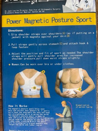 Corrector Postura Mamas Power Magnetic Sport