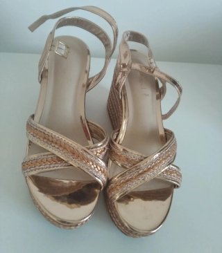 Sandalo zeppa alta / sabot in corda espadrillas