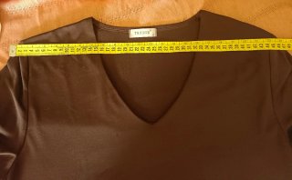 Camiseta manga larga color chocolate