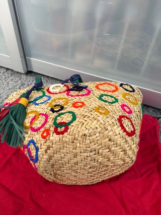 Bolso Cesto Carolina Herrera Multicolor
