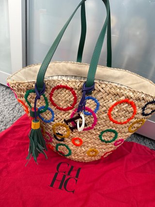 Bolso Cesto Carolina Herrera Multicolor