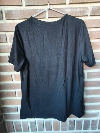 Camiseta manga corta negra Talla L