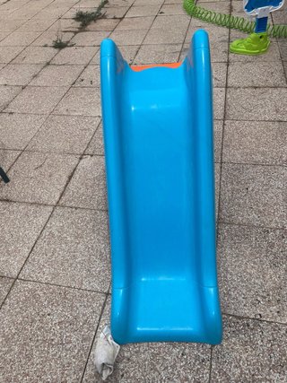 Tobogán infantil Feber azul y naranja