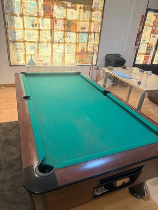 Mesa de billar de pizarra + palos