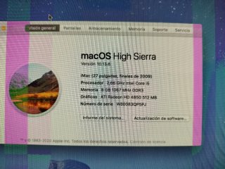 Apple iMac 27" 2009 Core i5 8 GB - Averiado