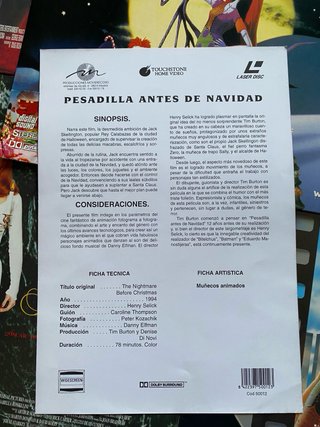Laser Disc Pesadilla Antes de Navidad