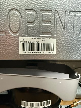 Frigorífico/congelador blanco independiente. IKEA