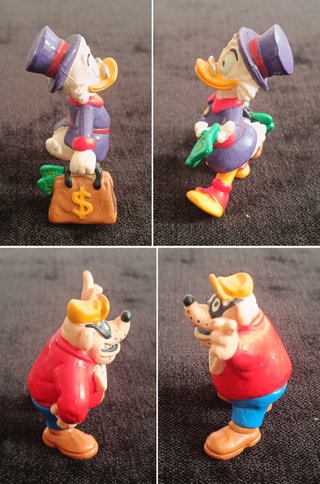 LOTE 5 FIGURAS DISNEY BULLY Y NESTLE VINTAGE