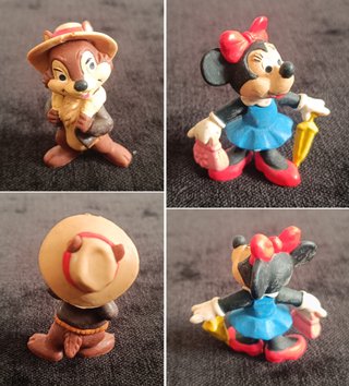 LOTE 5 FIGURAS DISNEY BULLY Y NESTLE VINTAGE
