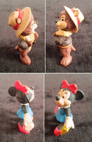 LOTE 5 FIGURAS DISNEY BULLY Y NESTLE VINTAGE