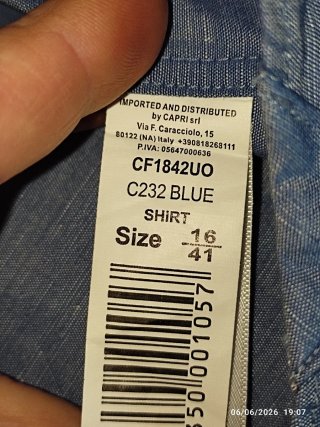 Camicia Alcott coreana taglia 16/41
