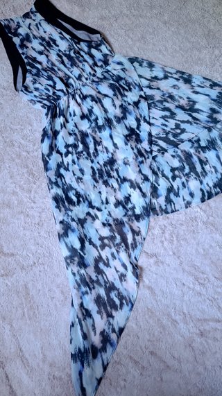 Vestido Asimétrico Capas Bershka - Talla M