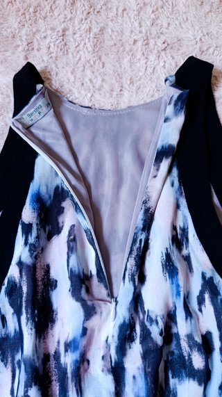 Vestido Asimétrico Capas Bershka - Talla M