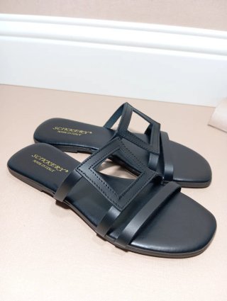 Sandali donna SCIKKERY vera pelle neri