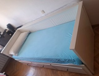 Cama Diván IKEA HEMNES + 2 Colchones