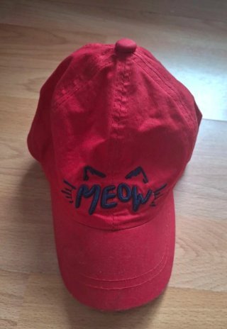 Gorra infantil Meow roja