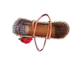 Bolso Maxi Mimbre Flores